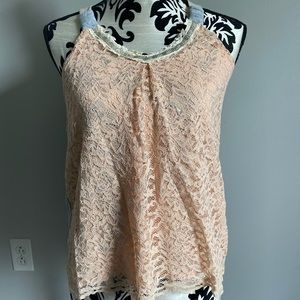 Target Sparkly peach tank top